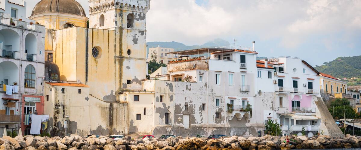 Cathedral of Santa Maria Assunta which includes heritage elements and a coastal town