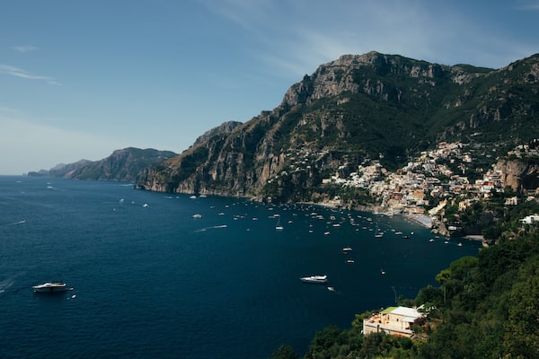 View of the beautiful town of Positano, on the Amalfi coast. World Heritage Site in Italy, Europe. Unique paradise and one of the best known summer destinations in the world