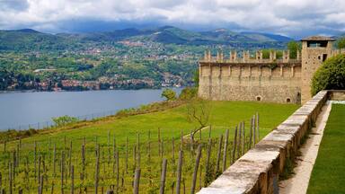 Rocca di Angera which includes heritage elements, tranquil scenes and a small town or village