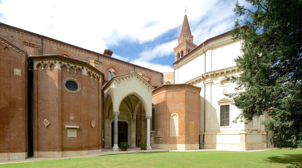 Vicenza som inkluderar en kyrka eller katedral och historisk arkitektur
