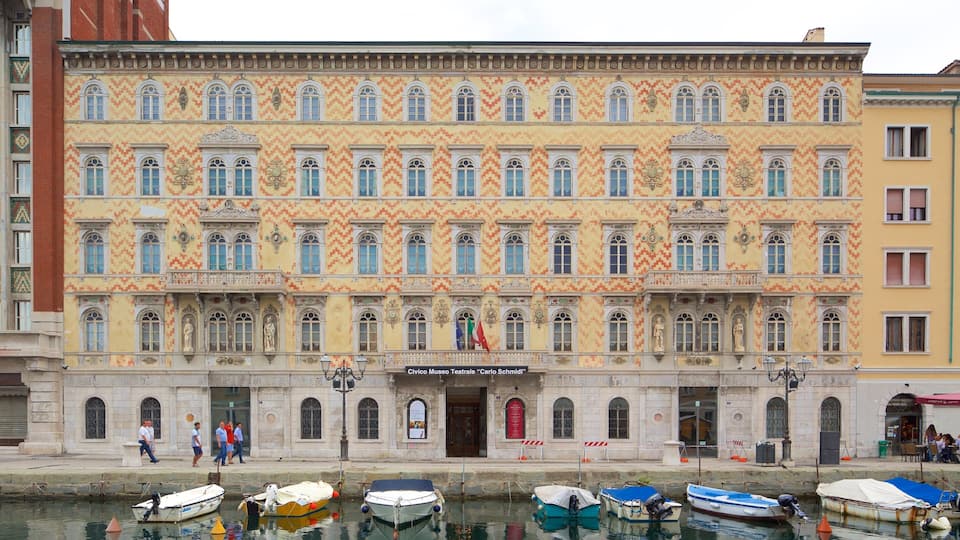 Trieste which includes boating, a river or creek and heritage architecture