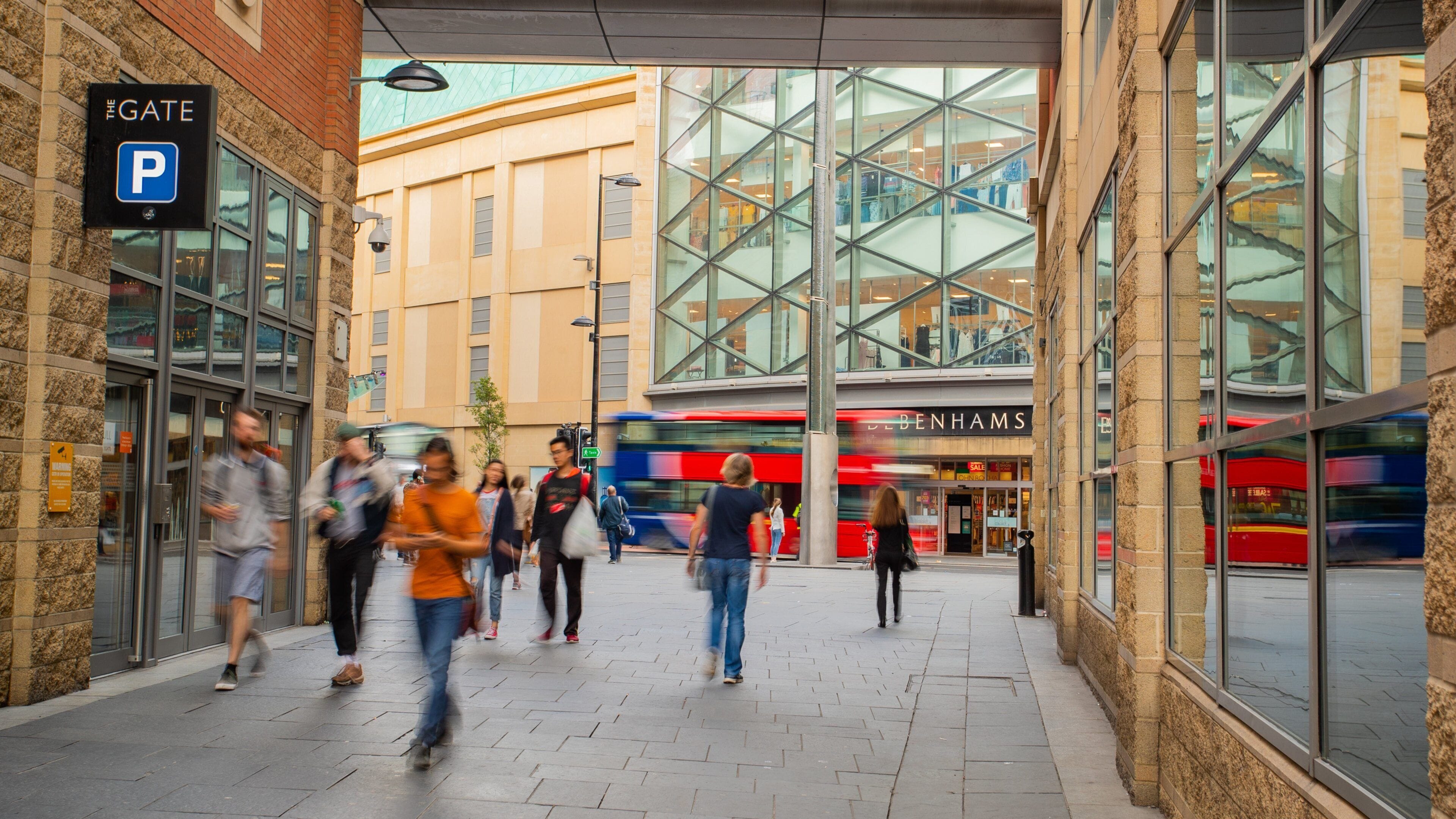 The Gate featuring street scenes and a city