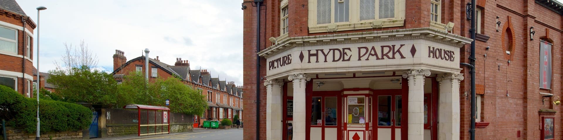Leeds featuring theater scenes and signage