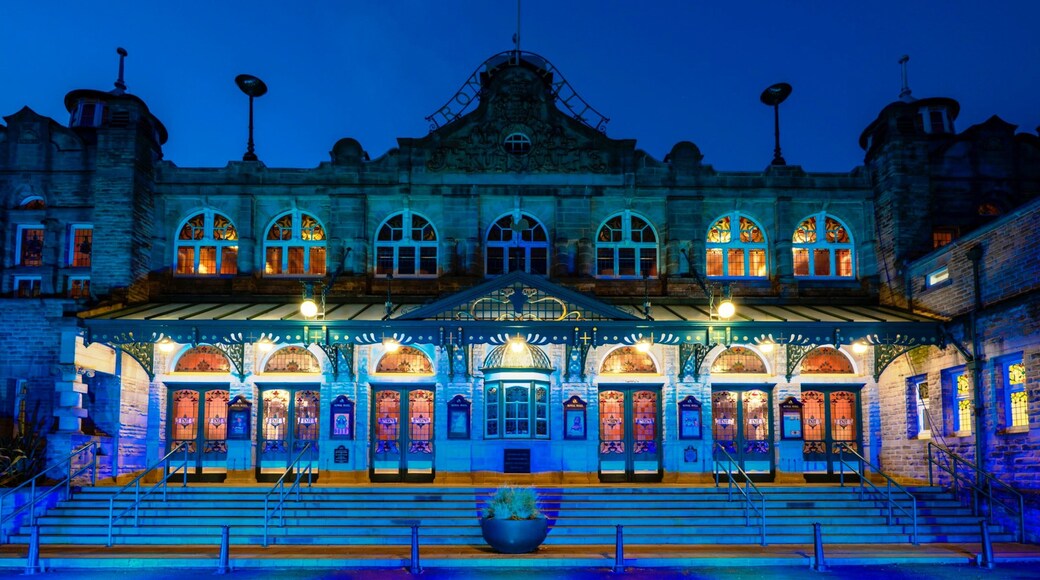 Royal Hall showing night scenes