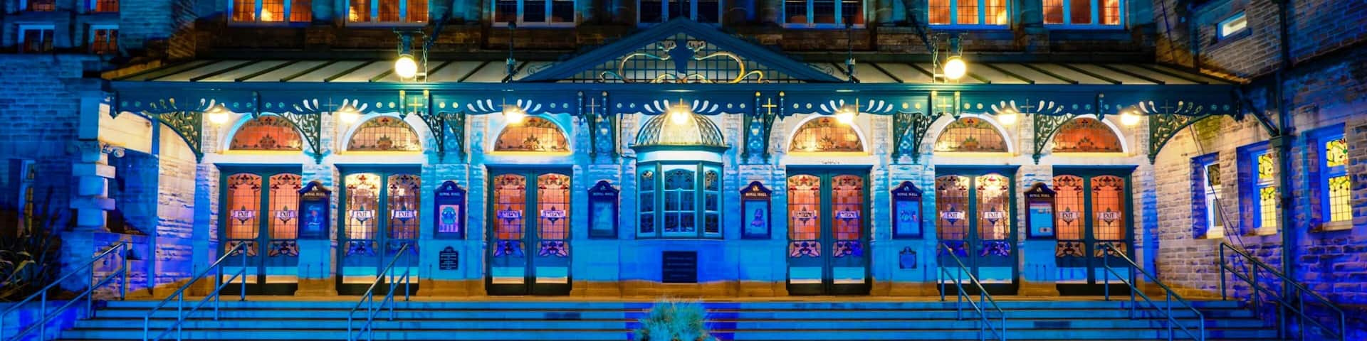 Royal Hall showing night scenes