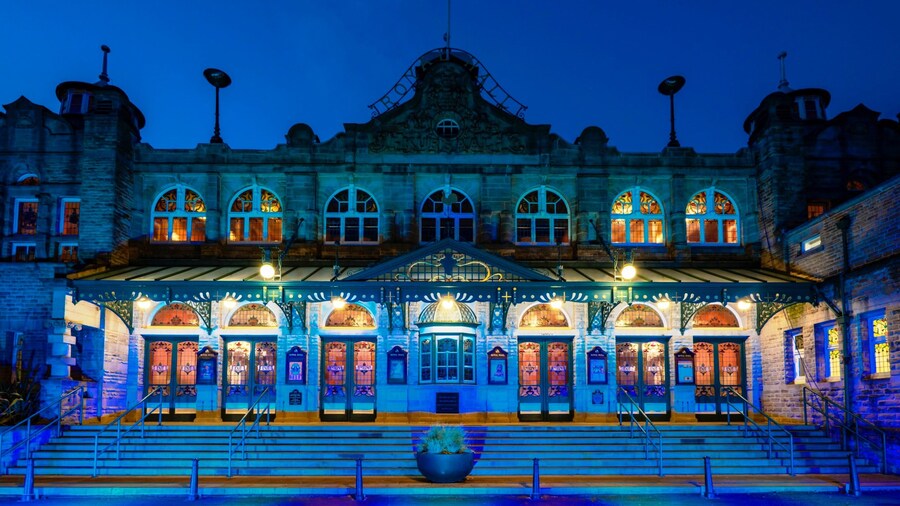 Royal Hall showing night scenes