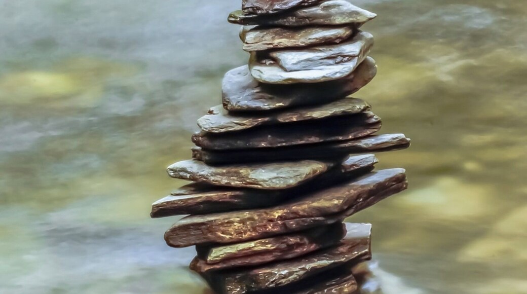 Stone stacks in St. Nectan’s Glen