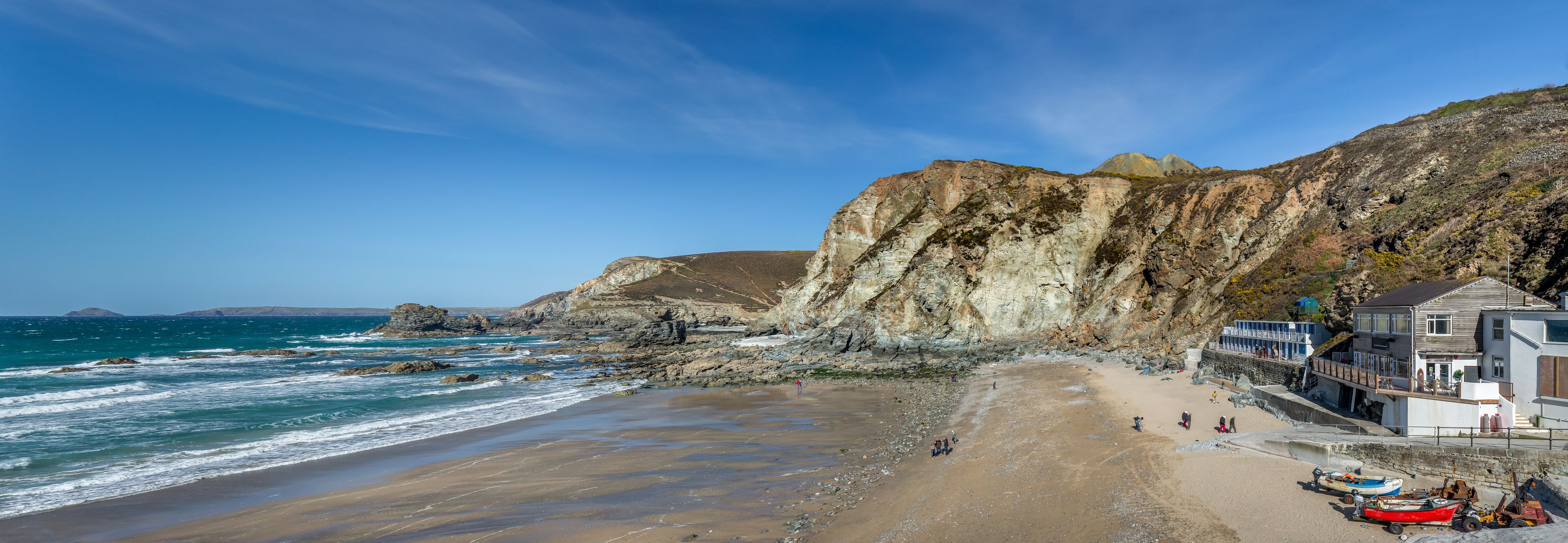 Trevaunance Cove, St. Agnes, Cornwall, UK