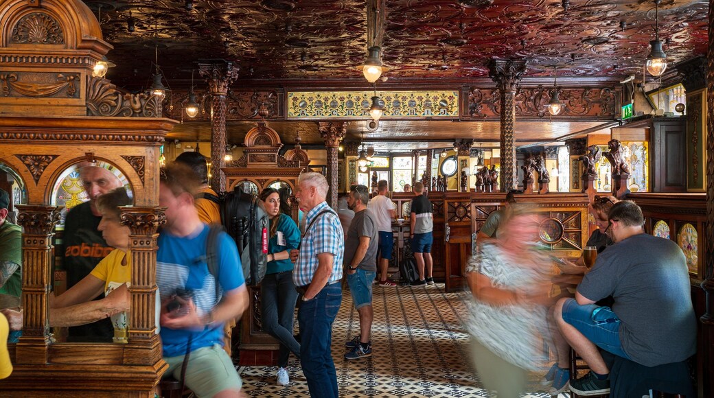 Crown Liquor Saloon featuring nightlife, a bar and interior views