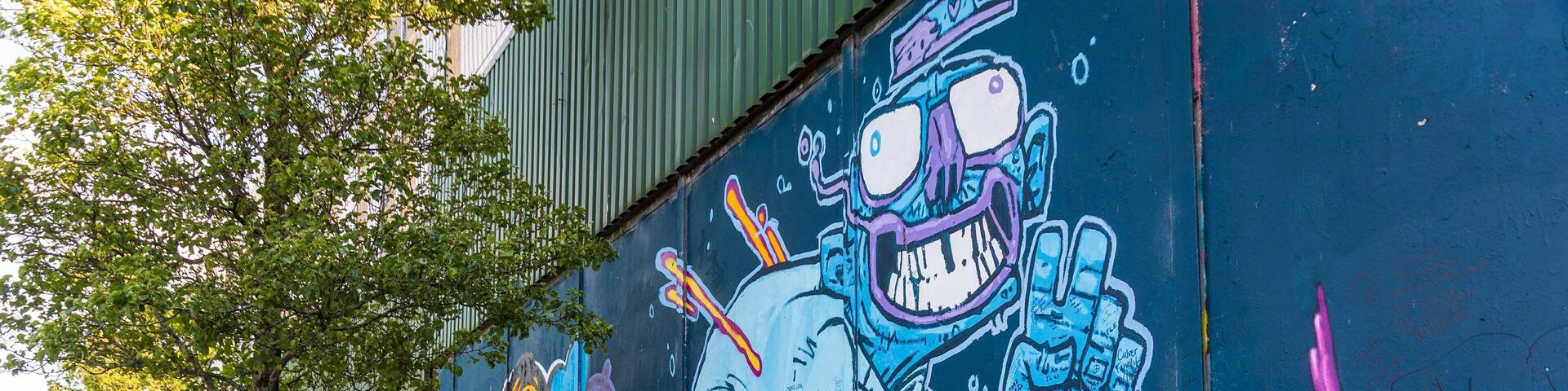 Peace Line featuring outdoor art