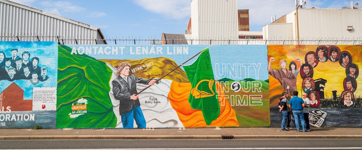 Peace Line featuring outdoor art