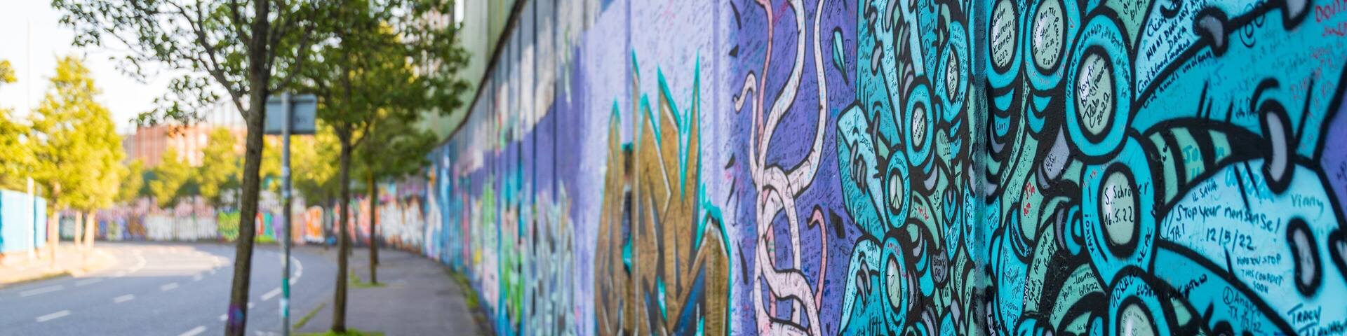 Peace Line featuring outdoor art