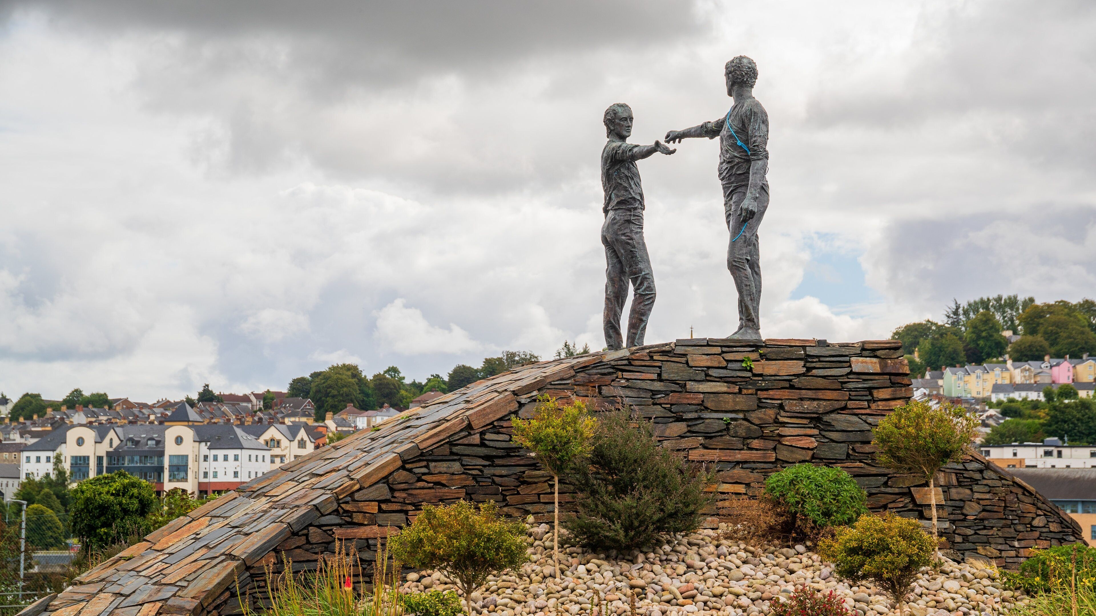 Hands Across the Divide which includes outdoor art and a statue or sculpture