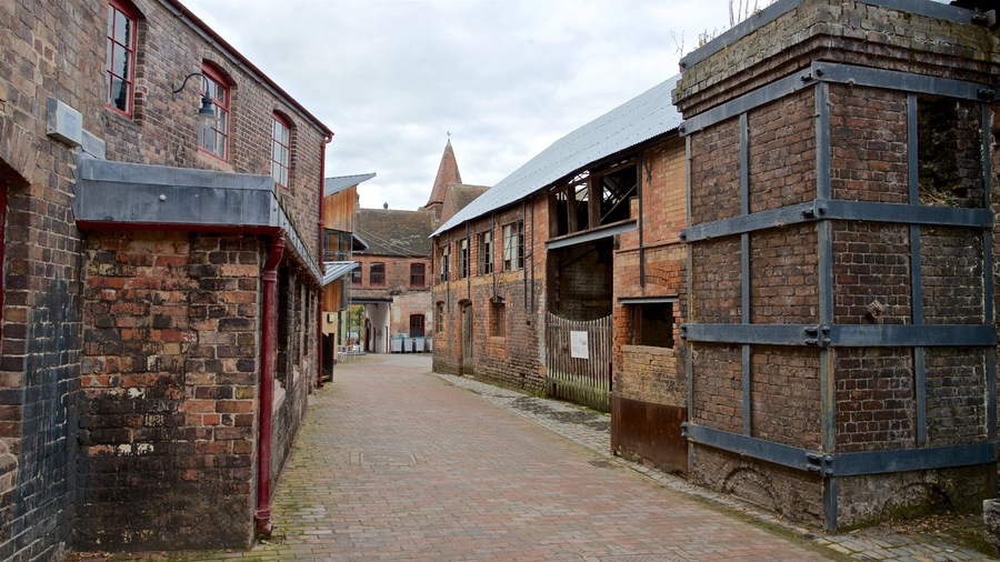 Jackfield Tile Museum showing a small town or village