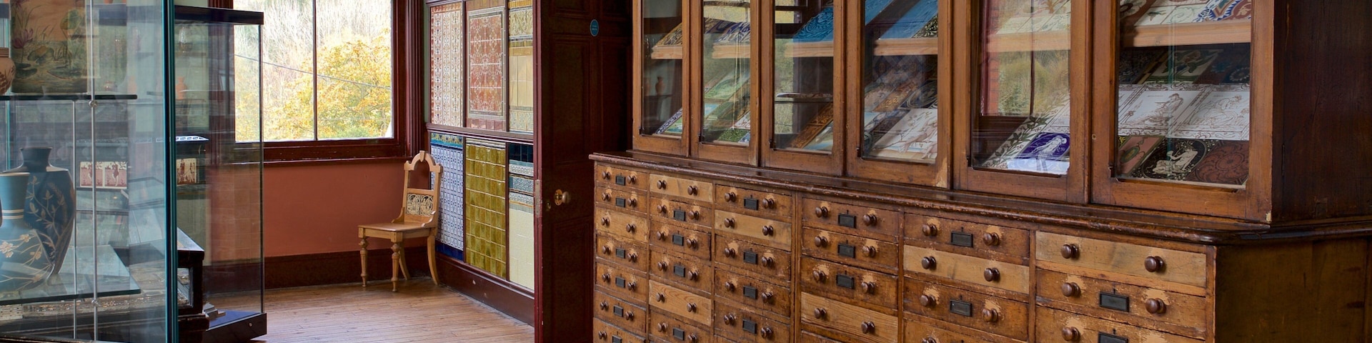 Jackfield Tile Museum featuring interior views