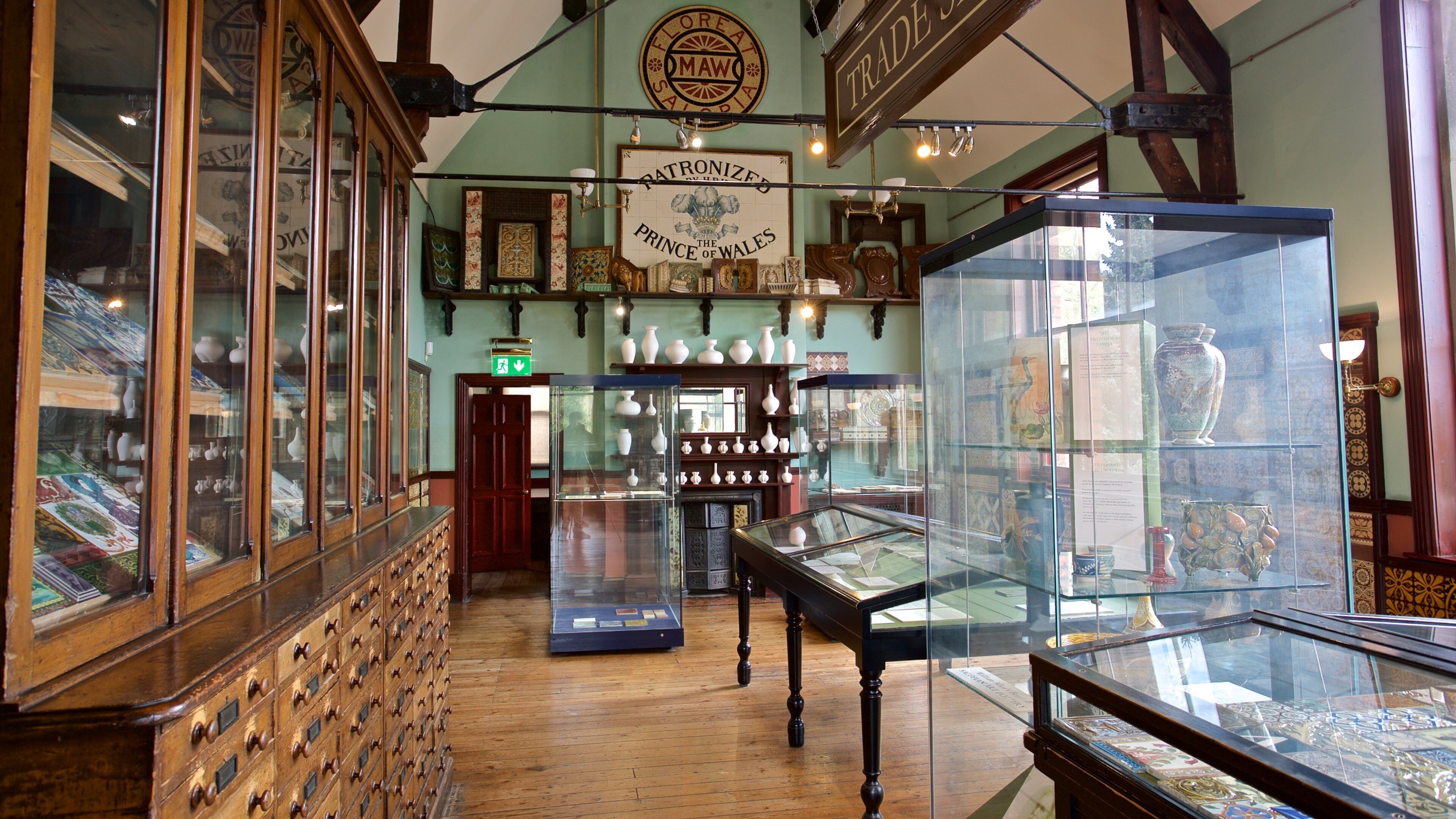 Jackfield Tile Museum どの含み 屋内の眺め