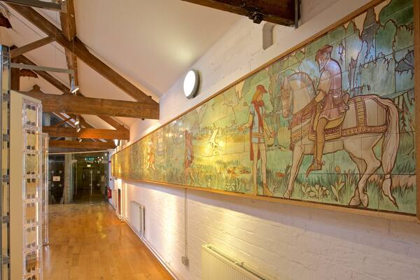 Jackfield Tile Museum featuring art and interior views