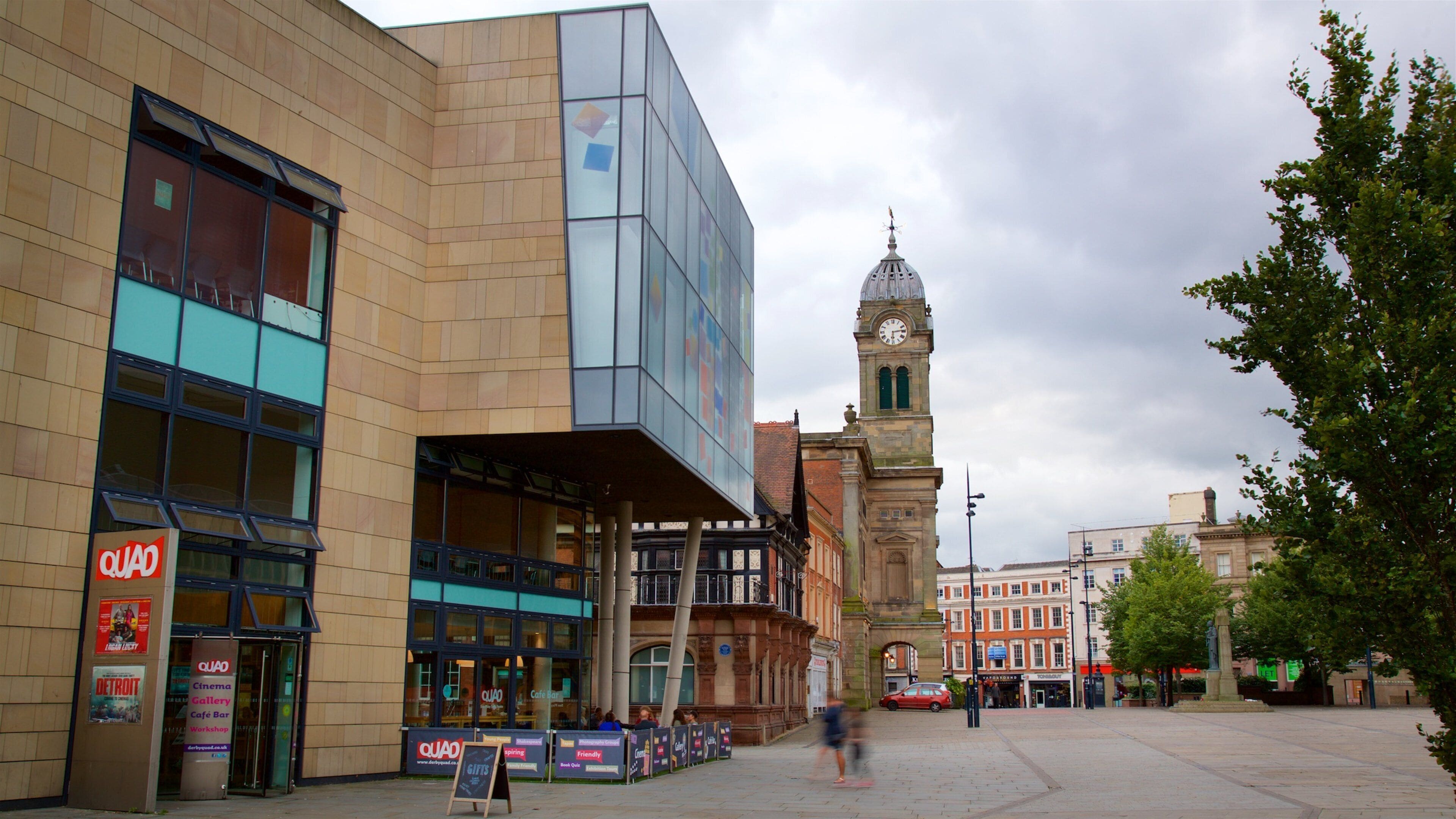 Quad featuring heritage architecture and modern architecture