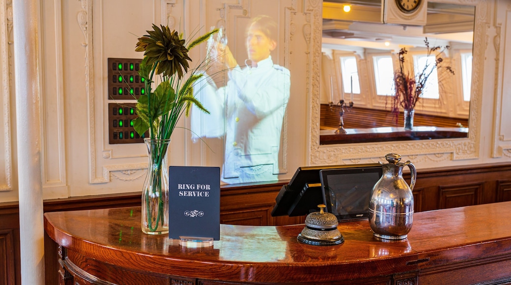 SS Nomadic showing interior views and signage