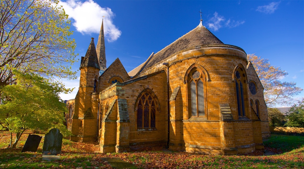 Church of the Holy Sepulchre featuring heritage elements, a church or cathedral and autumn colours