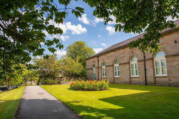 Mercer Art Gallery which includes a park, heritage elements and wildflowers