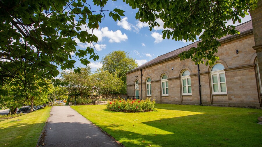 Mercer Art Gallery which includes a park, heritage elements and wildflowers