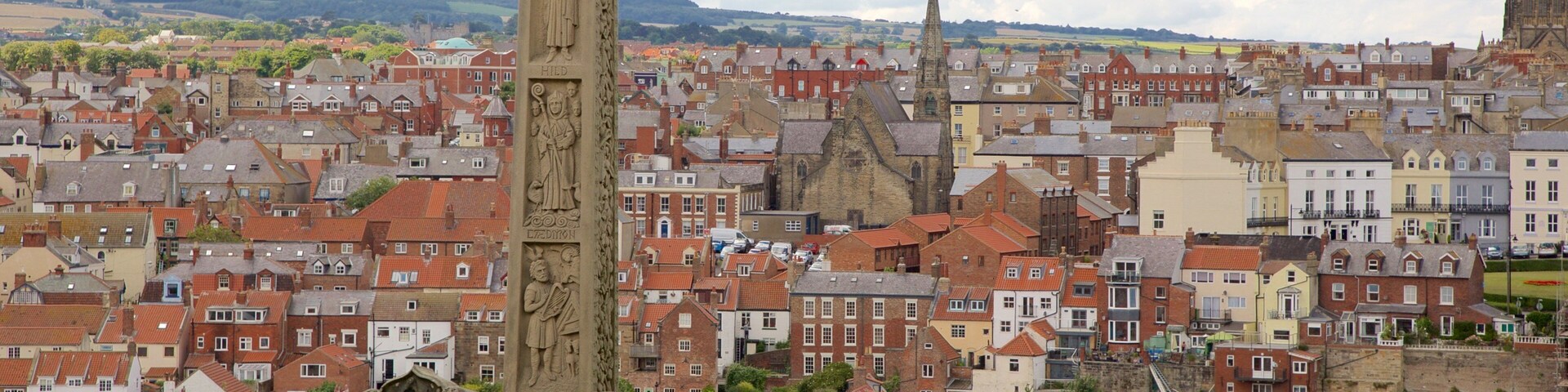 St Mary\'s Church featuring a small town or village and a church or cathedral