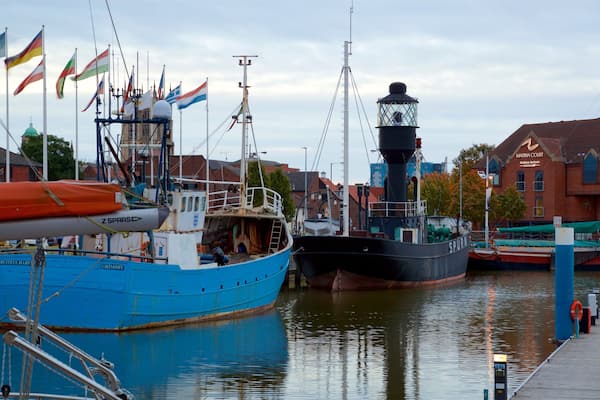 Spurn Lightship welches beinhaltet Bucht oder Hafen