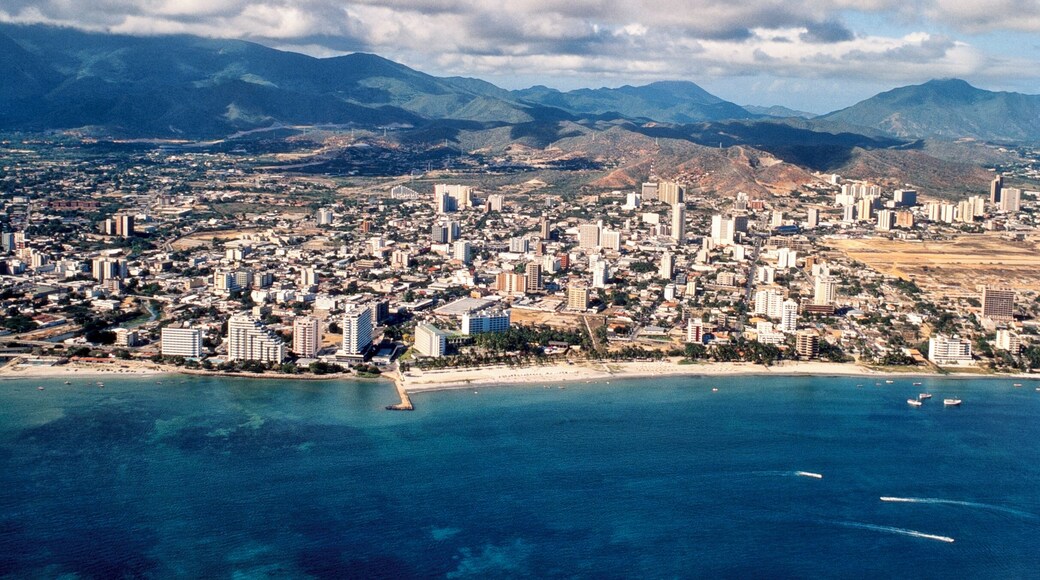 Aerial view of Porlamar city. Margarita island,Venezuela South America.