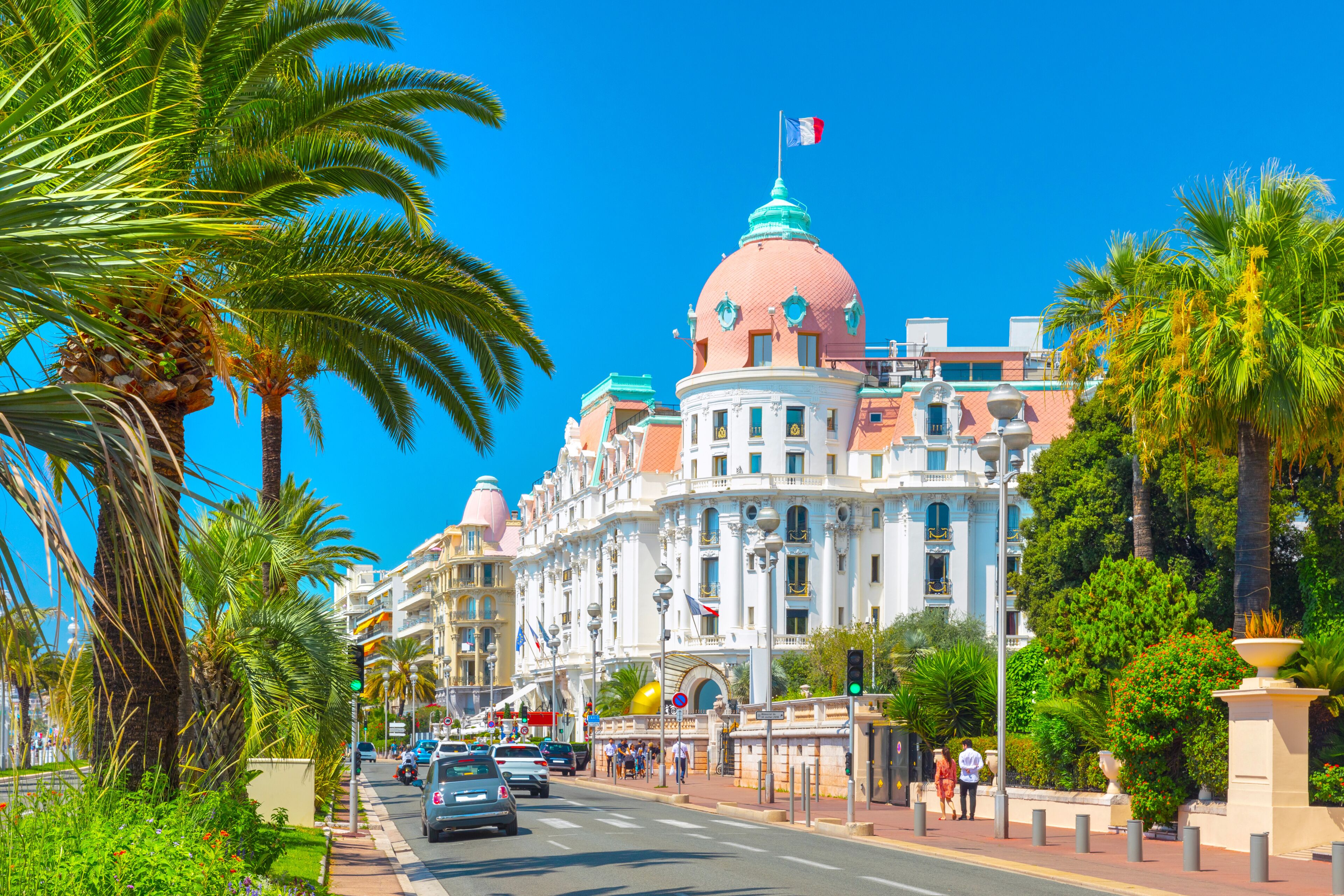 Promenade des Anglais in Nice (Nizza), France