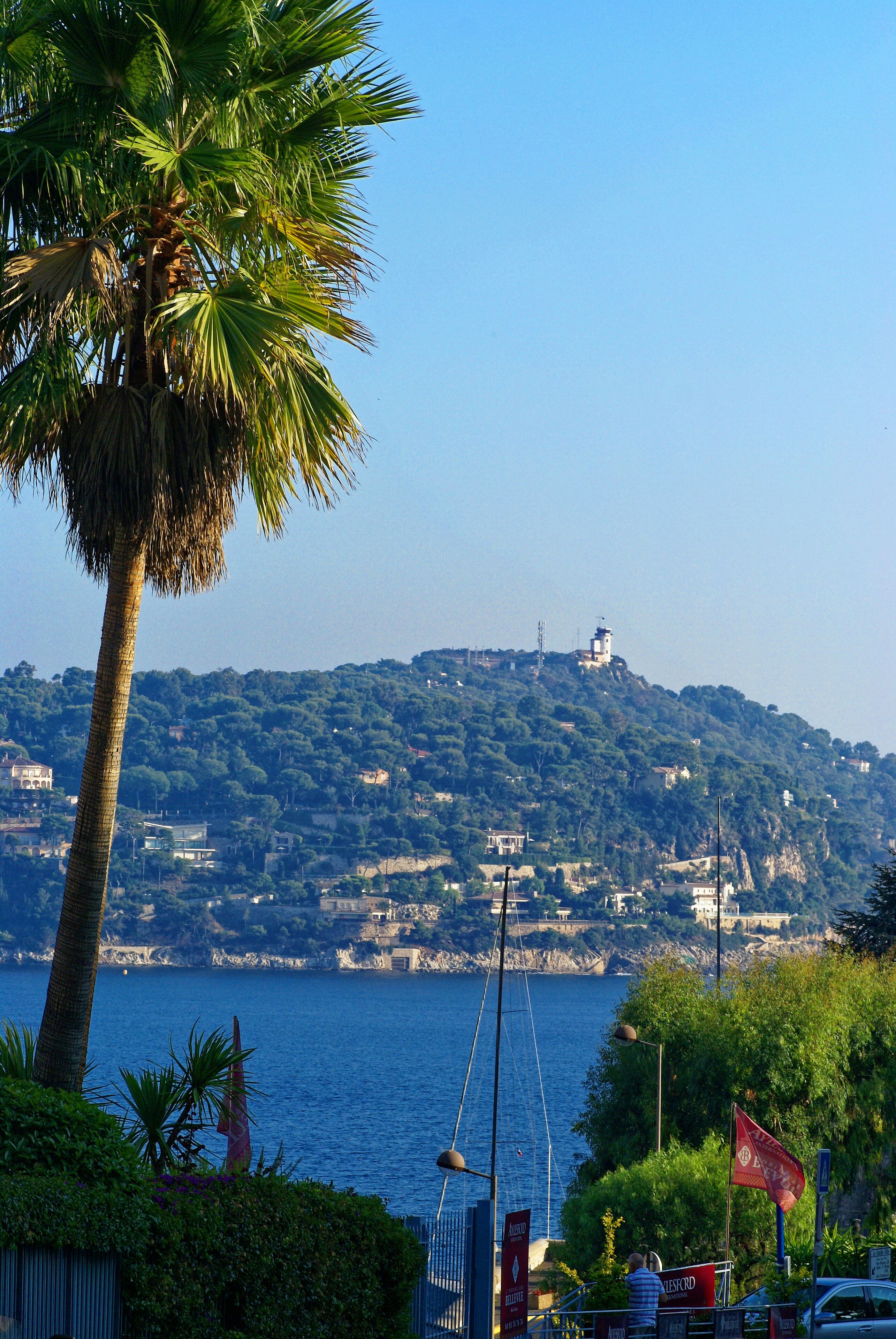 Villefranche-sur-Mer - Avenue Sadi Carnot - View SE on Cap-Ferrat