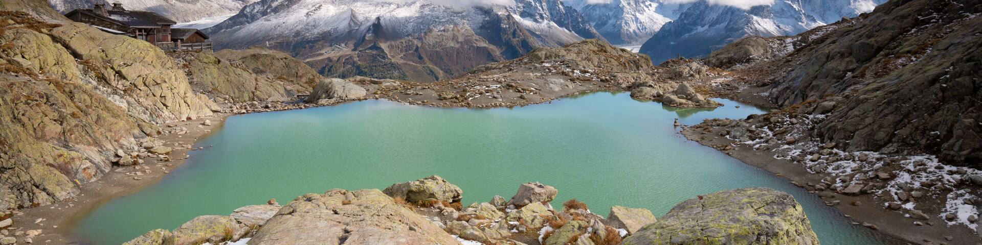 Lac Blanc and Le Refuge du Lac Blanc, France
