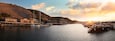 Morning in Behramkale. Ancient Assos harbor. Türkiye's beautiful tourist coast on the North Aegean Sea.