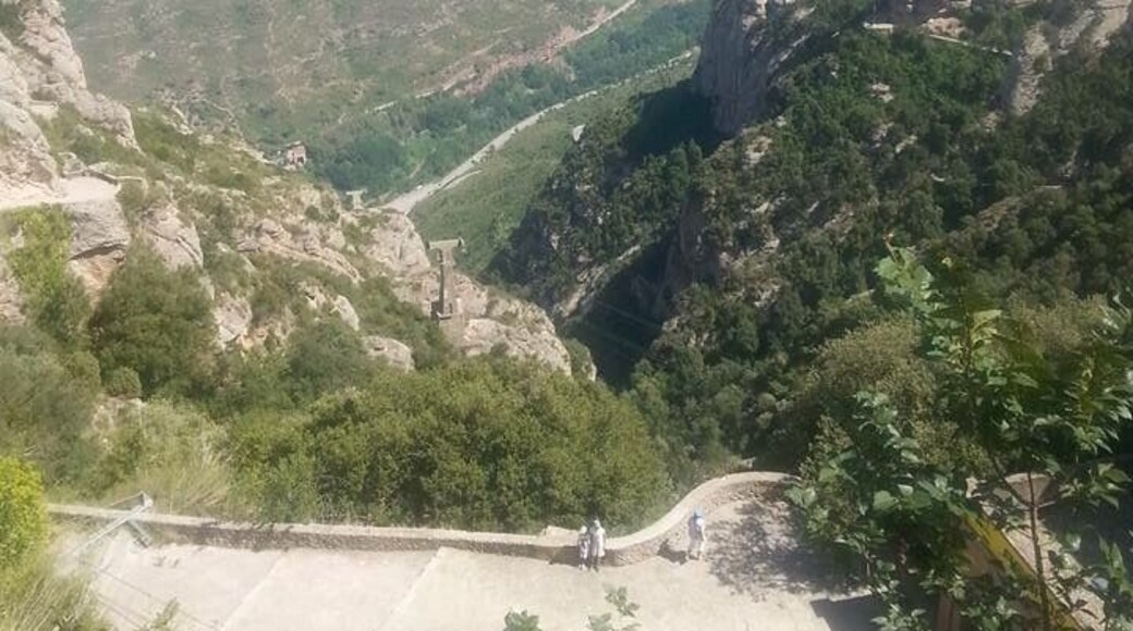 View of Monserrat and the surrounding area from the Balcony at the Sant Joan Funicular Station at the peak of the mountain #AboveItAll #LifeAtExpedia #VisitSpain