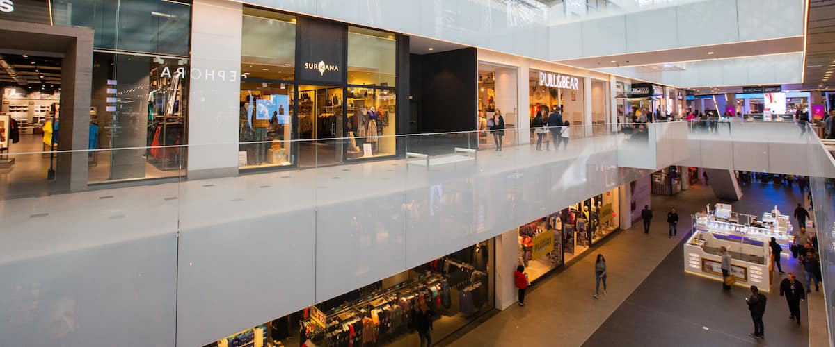 Diagonal Mar Shopping Mall which includes shopping and interior views