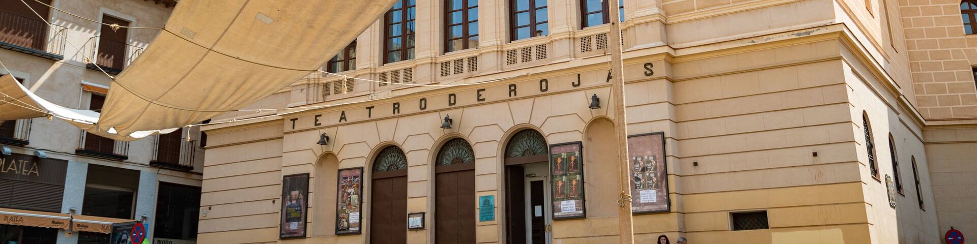 Teatro de Rojas showing signage