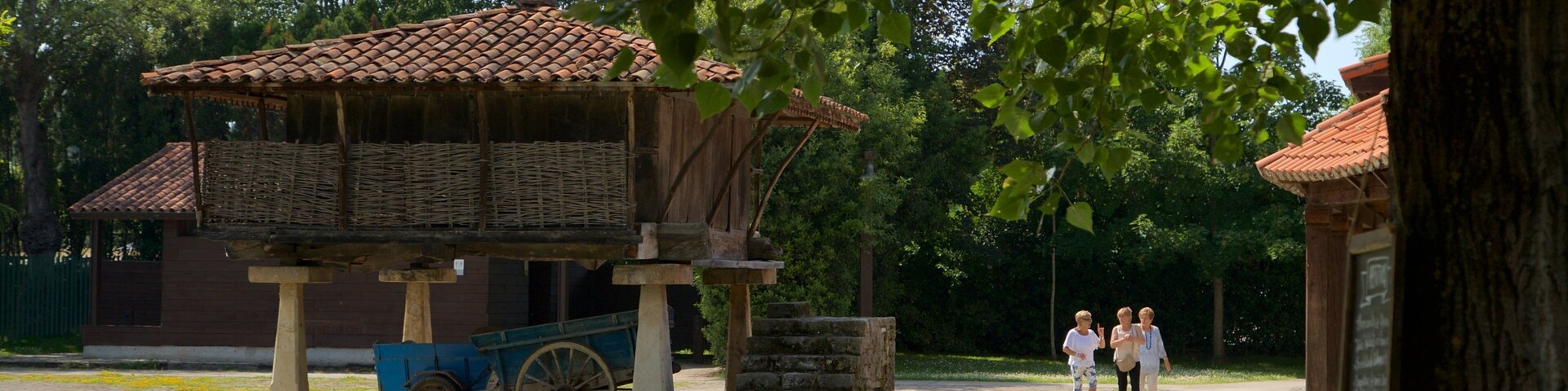 Museum of the Asturian People which includes heritage elements as well as a small group of people