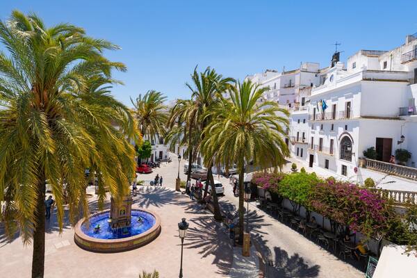 Plaza de Espana showing a fountain