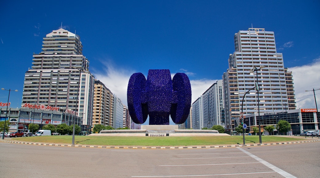 Dama Iberica Sculpture featuring outdoor art