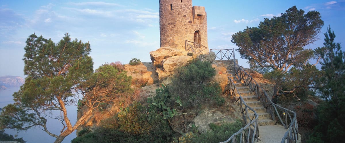 Spain, Majorca, Banyalbufar, Torre de Ses Animes