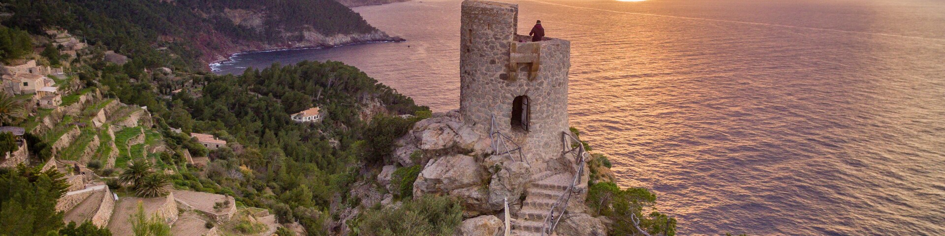 Torre des Verger, Mirador de ses Ànimes, Banyalbufa, Paraje natural de la Serra de Tramuntana, Mallorca, balearic islands, Spain