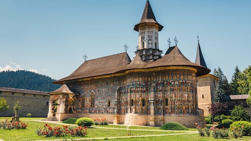 The Sucevita Monastery is a Romanian Orthodox monastery situated in the commune of Sucevitai, Romania
