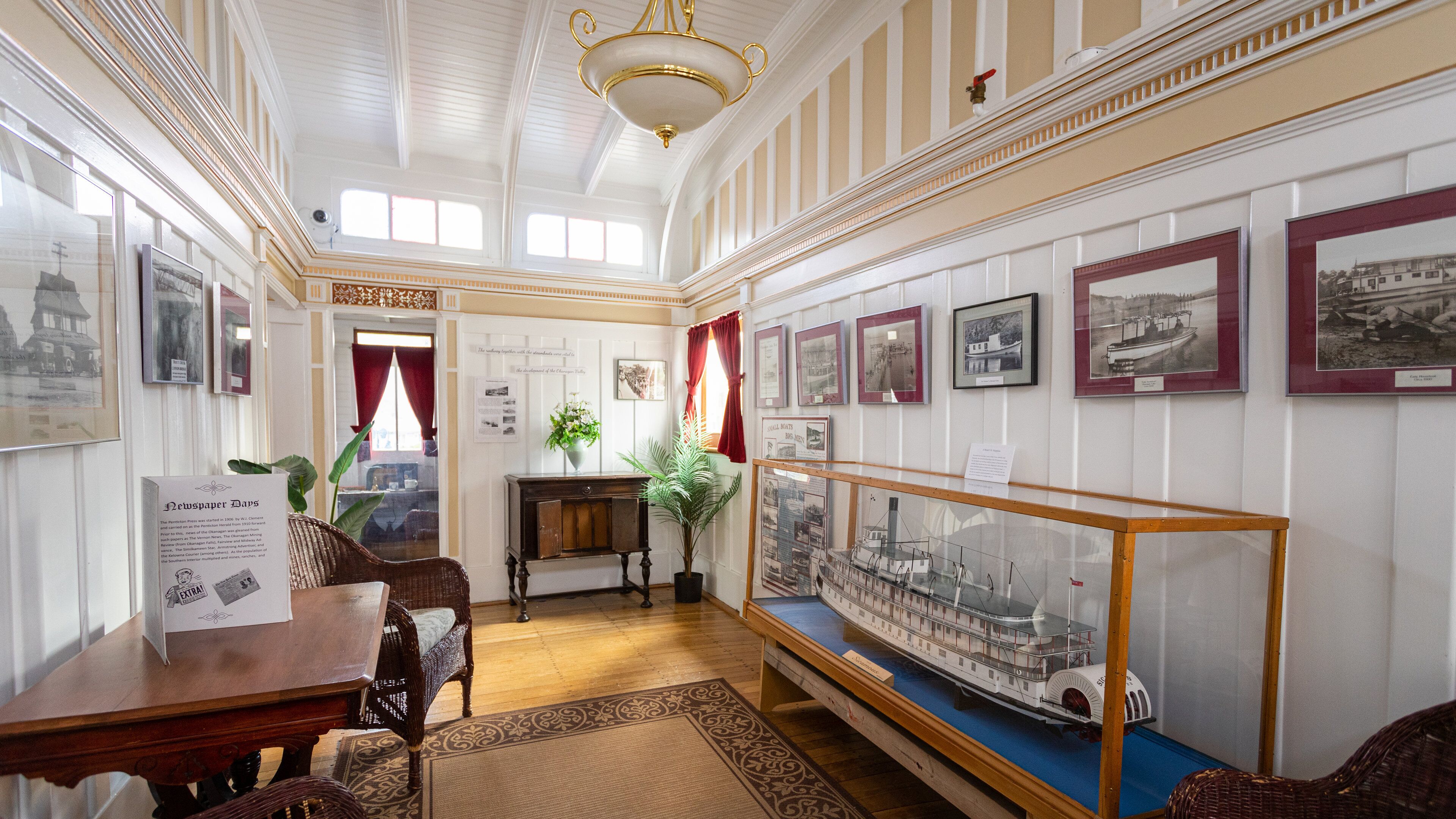 SS Sicamous featuring interior views and heritage elements