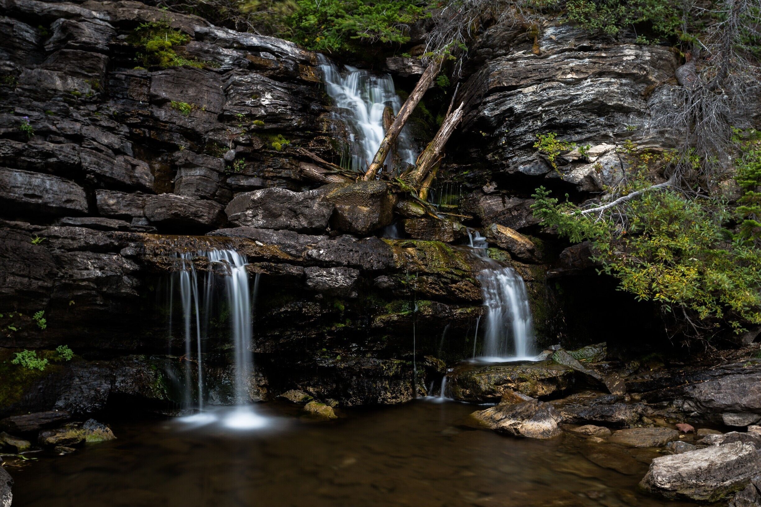 14 km round hike. First 4 km is an easy walk. Once you take the trail to Goat Lake it is a steady climb for 2.5 km with 1,750 feet in elevation gained. 