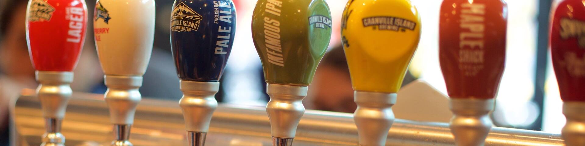 Granville Island Brewing which includes interior views