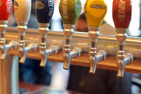 Granville Island Brewing which includes interior views