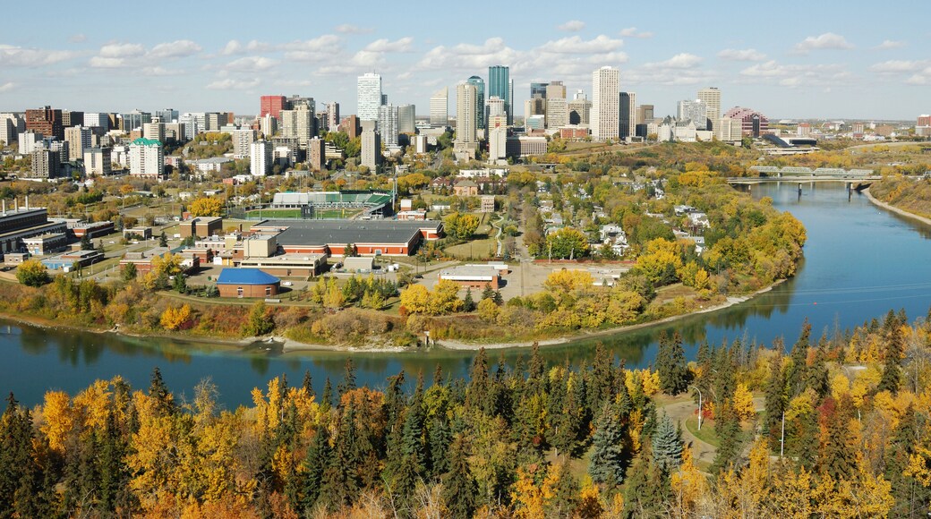 Valle del río North Saskatchewan