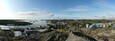 Yellowknife, Canada - September 1, 2019: Panoramic view of Yellowknife in the Northwest Territories, Canada, in summer