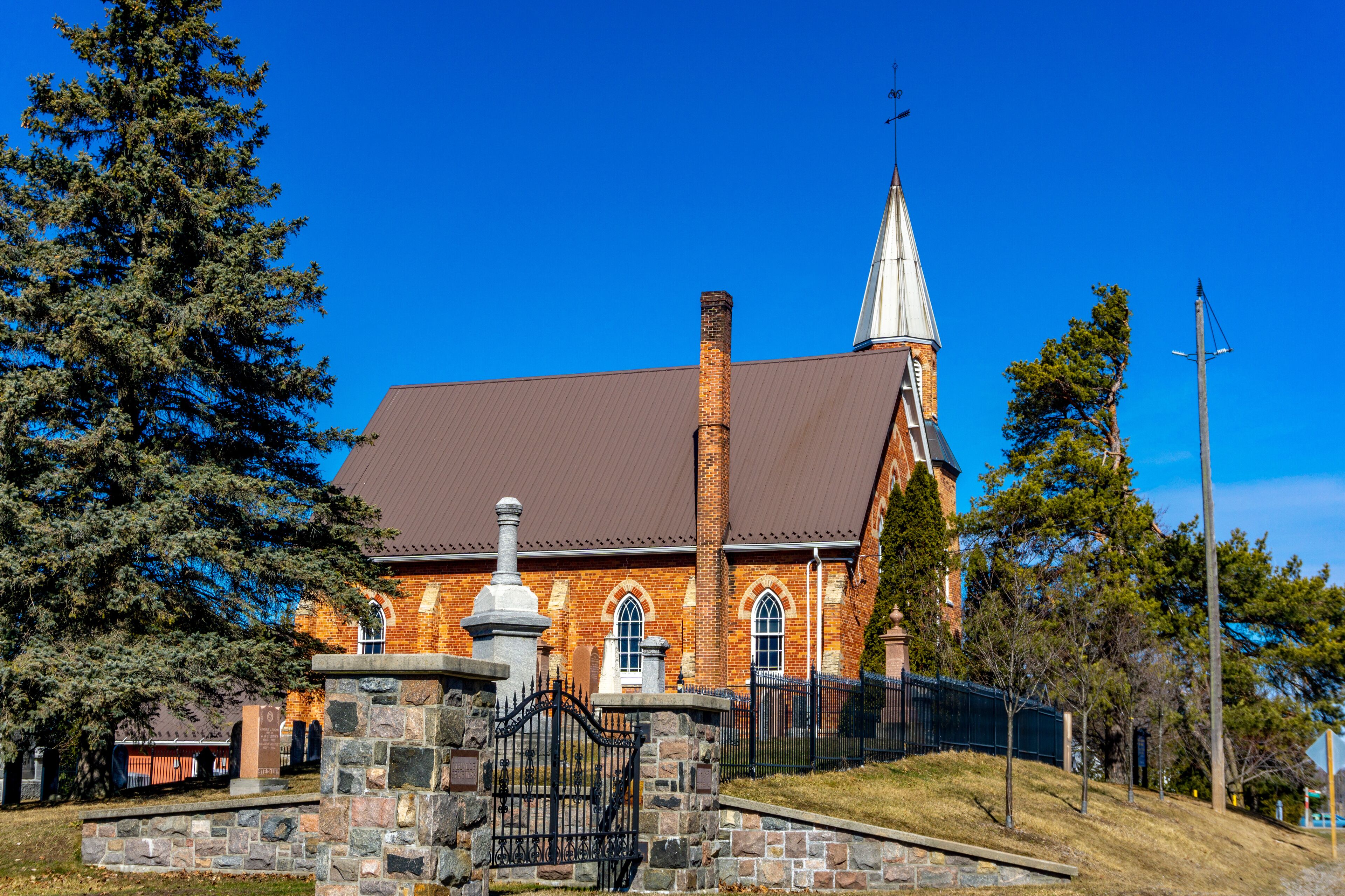 Melville Mission Church in Markham, Ontario, Canada -  constructed in 1864.