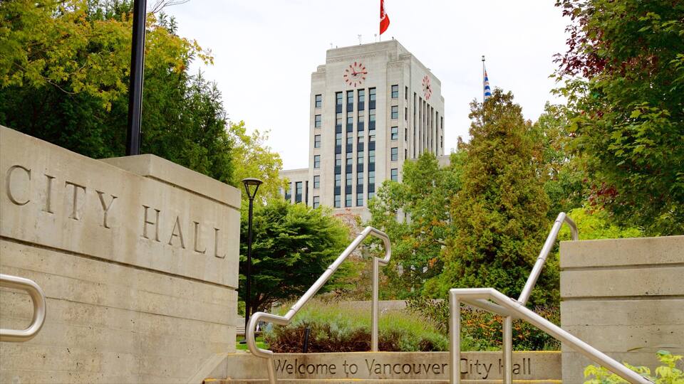 City Hall which includes an administrative buidling, signage and a garden